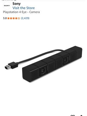 Sony Black PlayStation 4 Multi-Lens Eye Camera